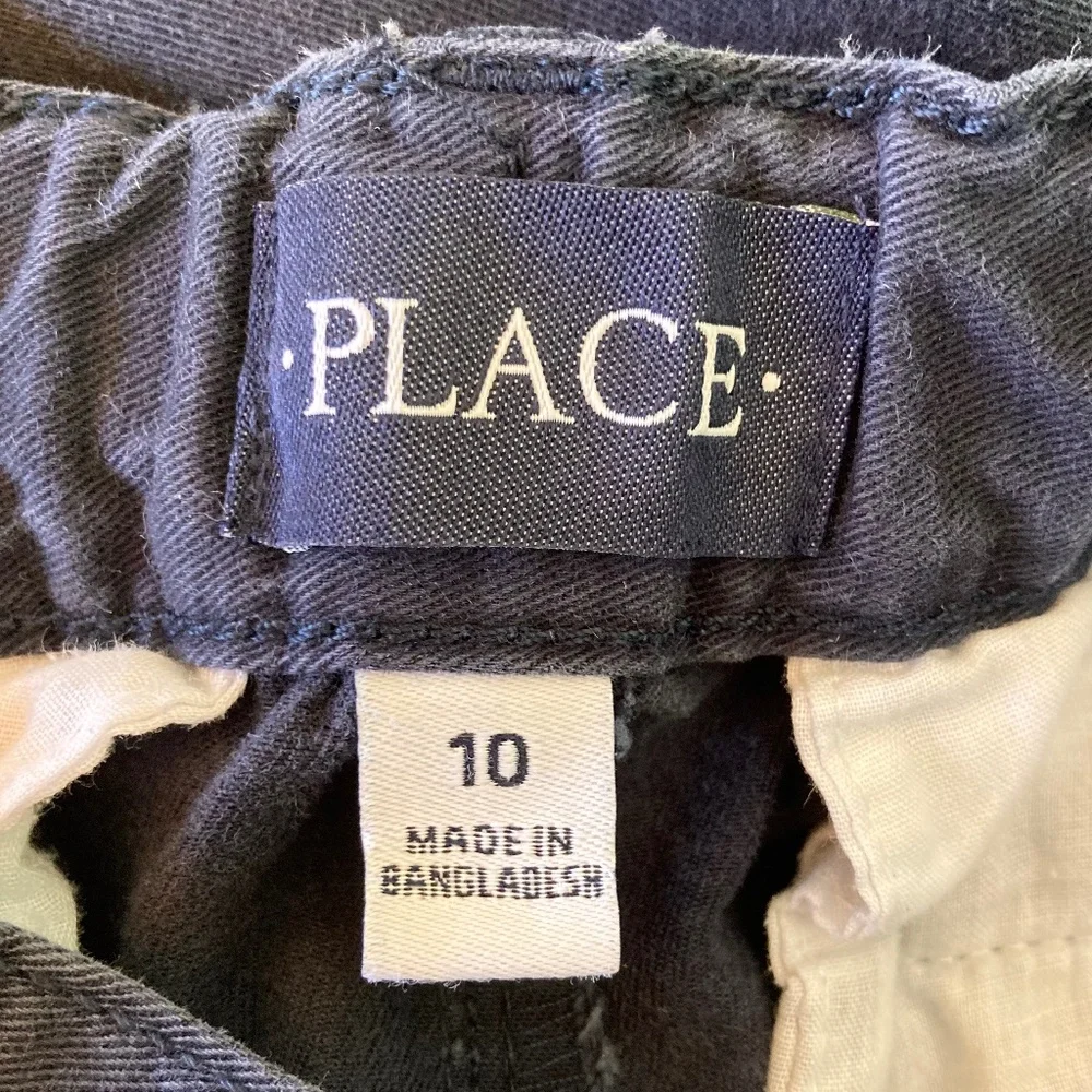 Boys size 10 Children’s Place navy blue dress pants with adjustable waist